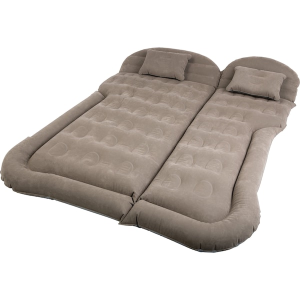 Wakeman Inflatable Mattress - Car Air Mattress for SUV/Tent with Aux Pump & 2 Pillows by Wakeman Gray 75-CMP1144 - main